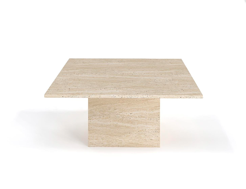 Arte Marble Traverten Orta Sehpa