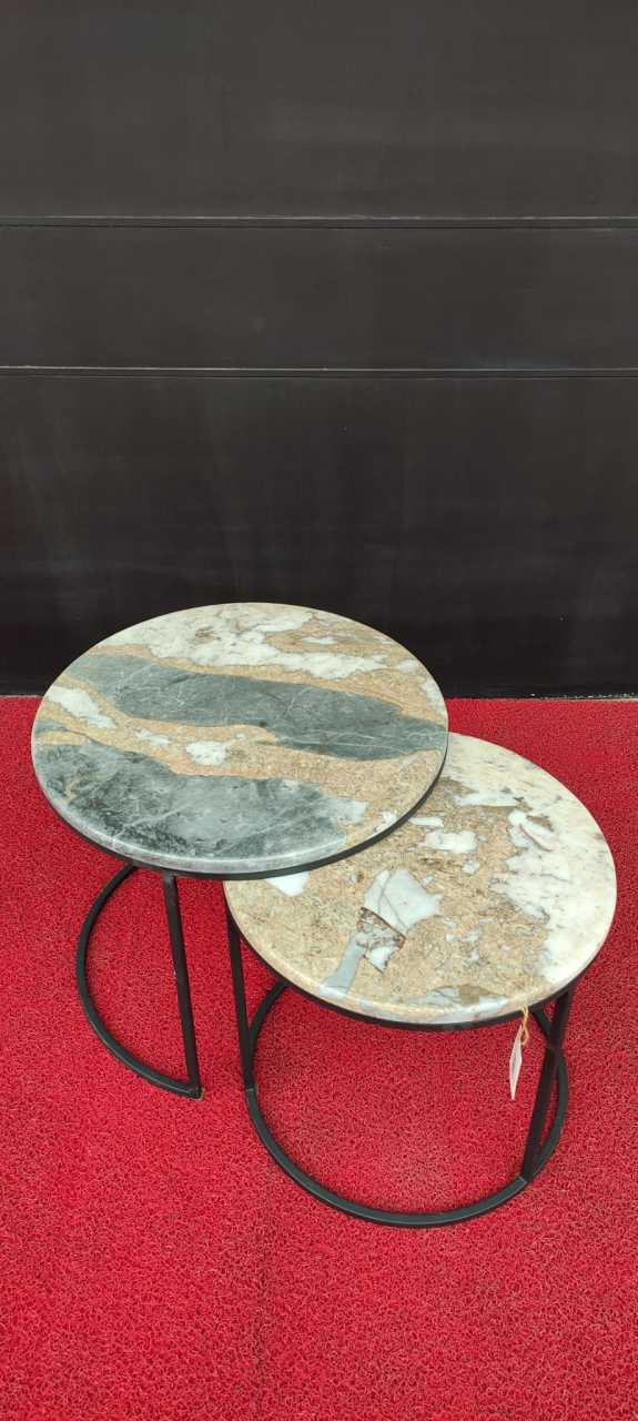 Arte Marble Afyon Tricolor Orta Sehpa