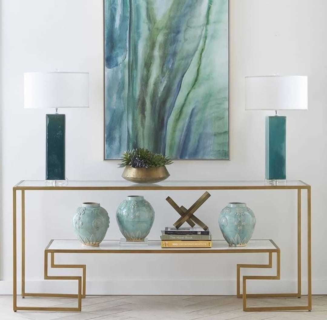 Arte Marble Glass Shelf Showcase