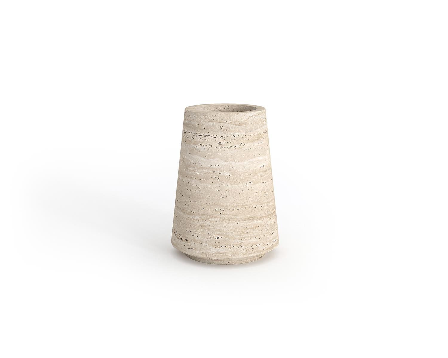 Arte Marble Traverten Minimal Vazo