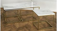 Arte Marble Bianco Muğla Orta Sehpa