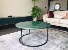 Arte Marble Verde Guetamala Orta Sehpa