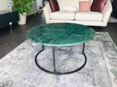 Arte Marble Verde Guetamala Orta Sehpa