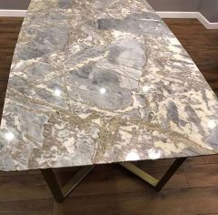 Arte Marble Bianco Muğla Mermer Yemek Masası