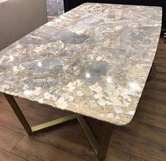Arte Marble Bianco Muğla Mermer Yemek Masası