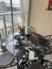 Alanya Black Round Dining Table