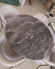 Arte Marble Grizio Mermer Yemek Masası