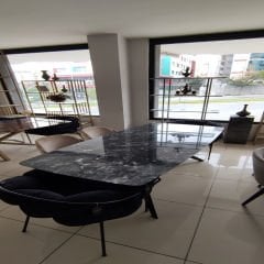 Arte Marble Uludağ Siyahı Mermer Yemek Masası