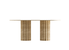 Arte Marble Traverten Yemek Masası