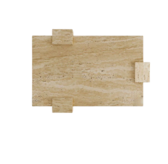 Arte Marble Traverten Orta Sehpa