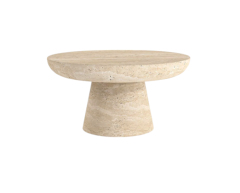 Arte Marble Traverten Orta Sehpa