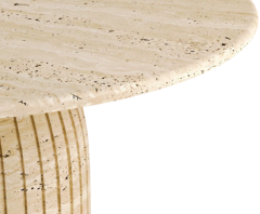 Arte Marble Traverten Orta Sehpa