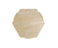 Arte Marble Traverten Orta Sehpa