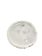 Arte Marble Muğla Beyaz Ayaklı Kalın Tabak