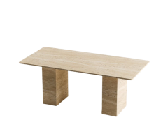 Arte Marble Traverten Yemek Masası