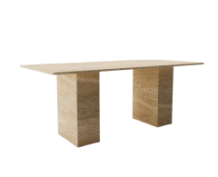 Arte Marble Traverten Yemek Masası