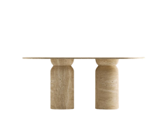 Arte Marble Traverten Yemek Masası