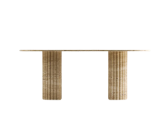 Arte Marble Traverten Yemek Masası