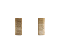Arte Marble Traverten Yemek Masası