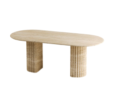Arte Marble Traverten Yemek Masası