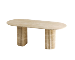 Arte Marble Traverten Yemek Masası