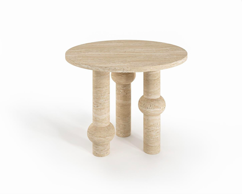 Arte Marble Traverten Yemek Masası