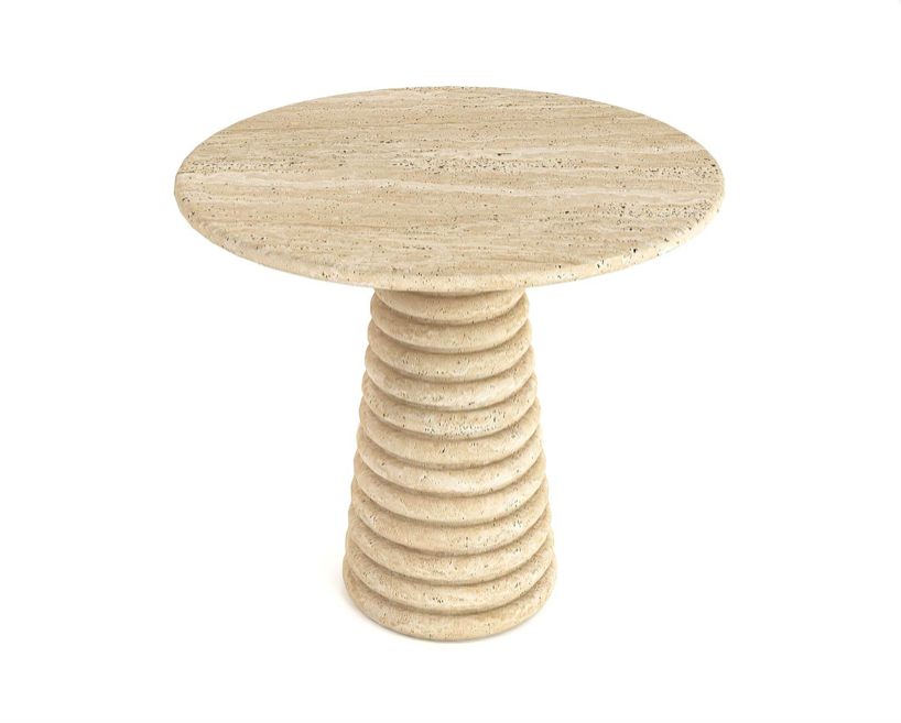 Arte Marble Traverten Yemek Masası