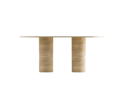Arte Marble Traverten Yemek Masası