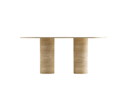 Arte Marble Traverten Yemek Masası