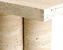 Arte Marble Traverten Yemek Masası