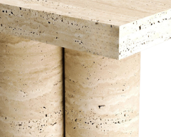Arte Marble Traverten Yemek Masası