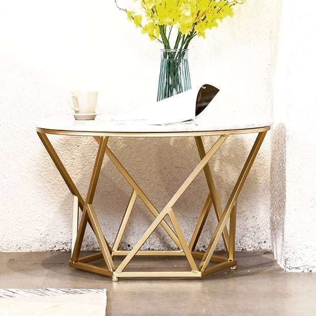 Arte Marble Bianco Muğla Mermer Yemek Masası 100 Çap