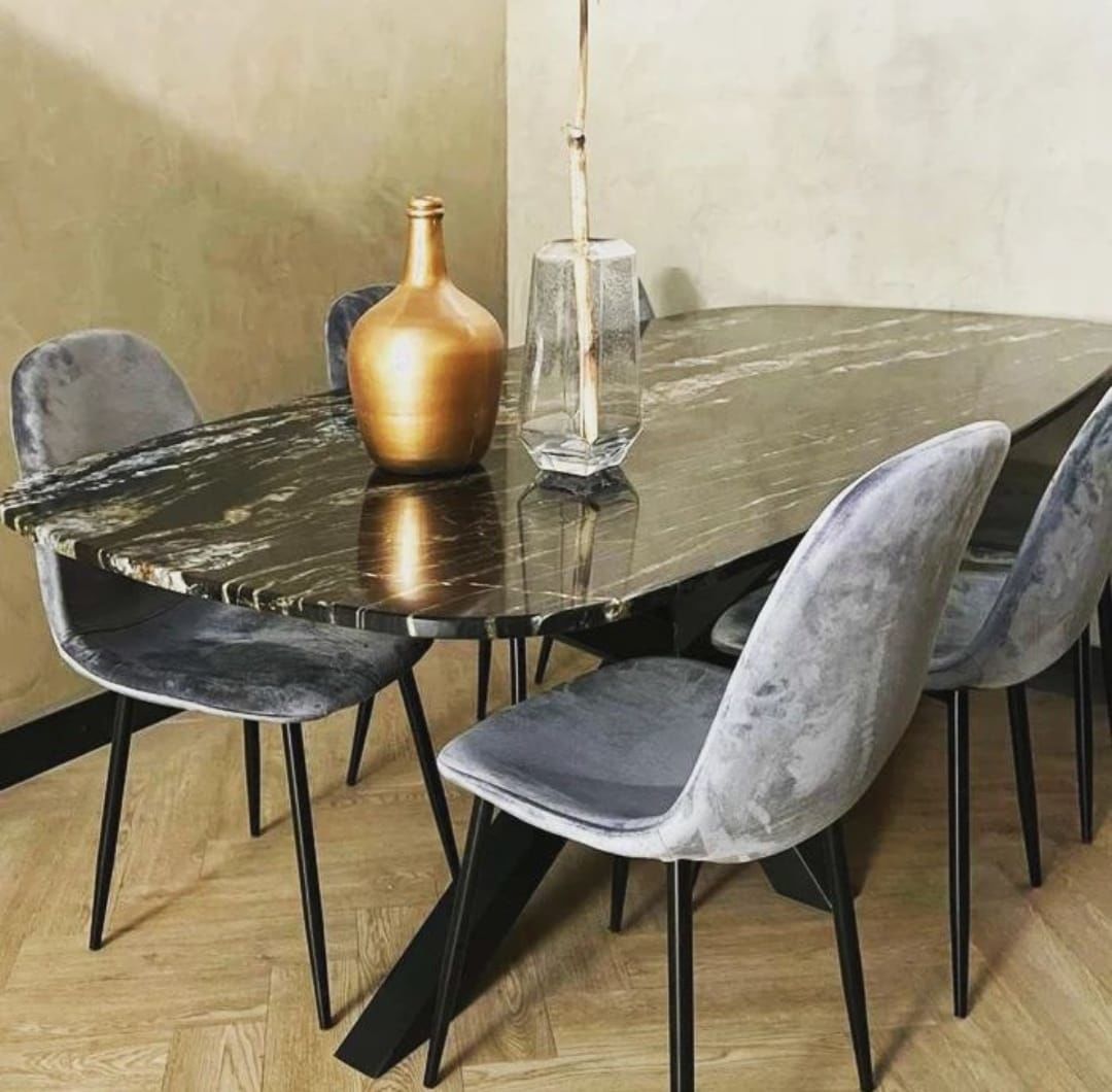 Arte Marble Belvedere Mermer Yemek Masası 180x90