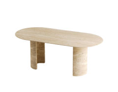 Arte Marble Traverten Yemek Masası