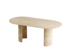 Arte Marble Traverten Yemek Masası