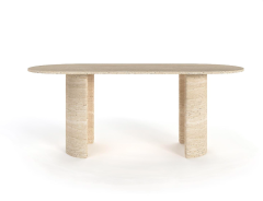 Arte Marble Traverten Yemek Masası