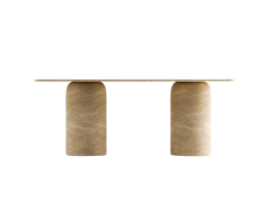 Arte Marble Traverten Yemek Masası