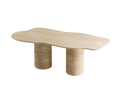 Arte Marble Traverten Yemek Masası