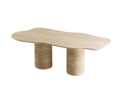 Arte Marble Traverten Yemek Masası
