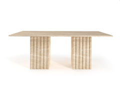 Arte Marble Traverten Yemek Masası