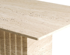 Arte Marble Traverten Yemek Masası
