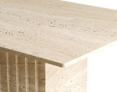 Arte Marble Traverten Yemek Masası