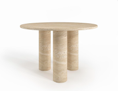 Arte Marble Traverten Yemek Masası