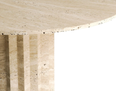 Arte Marble Traverten Yemek Masası