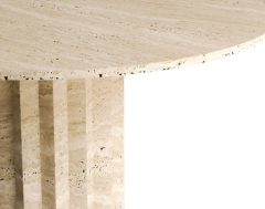 Arte Marble Traverten Yemek Masası