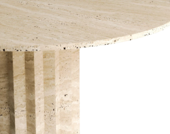 Arte Marble Traverten Yemek Masası