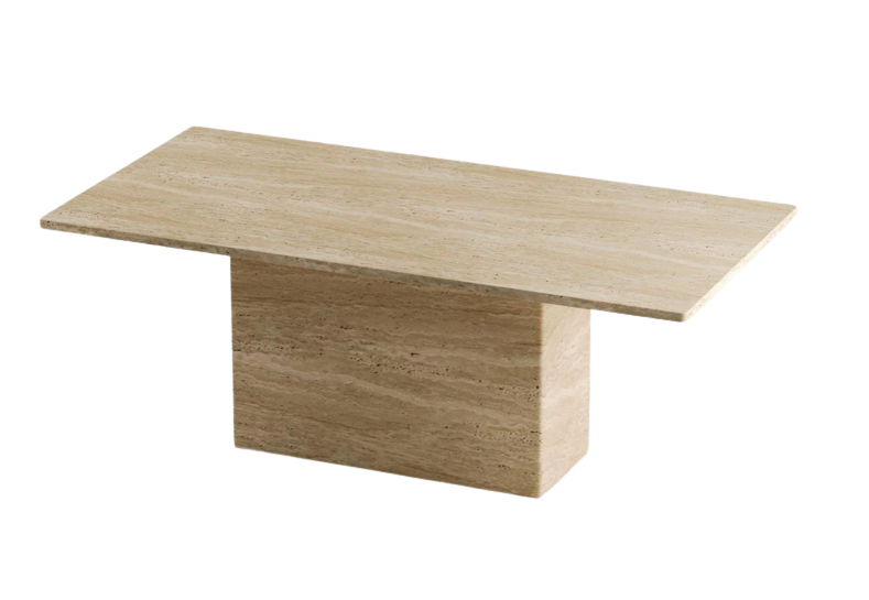 Arte Marble Traverten Yemek Masası