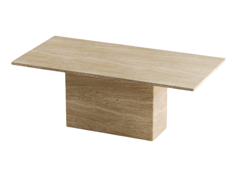 Arte Marble Traverten Yemek Masası