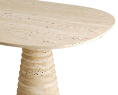 Arte Marble Traverten Yemek Masası