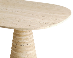 Arte Marble Traverten Yemek Masası